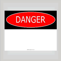 free Danger Sign